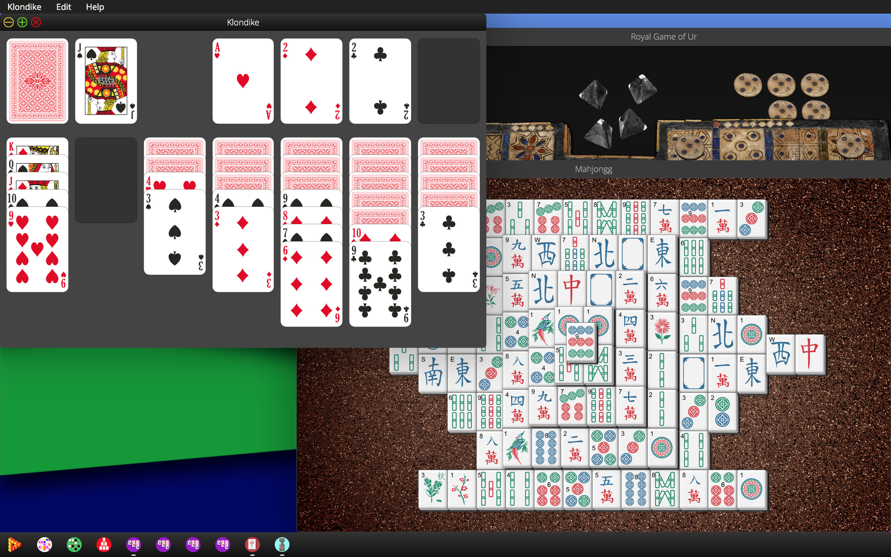 GouziGouza browser desktop with colorful game icons