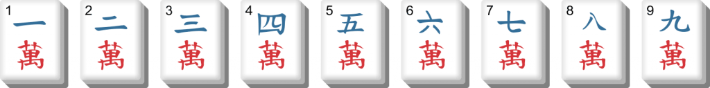The symbols series: 9 different tiles